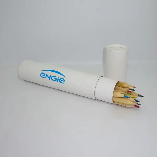 Estuche de colores grande personalizado para ENGIE, modelo R1130712-2 con 12 colores.