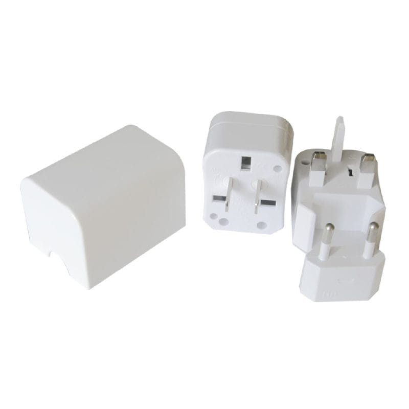 TC-22 Medida del estuche: 6.2 cm Ancho x 6 cm Largo Estuche de plástico blanco sólido Contiene 3 piezas con diferentes conectores *Pedido mínimo: 50 Unidades