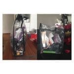 porta maquillaje transparente merchandising