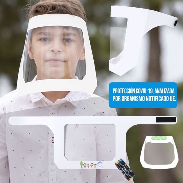 protector facial niños