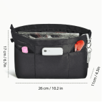 1 Bolso De Mano Organizador De Bolso De Nailon, Bolsa De Cosméticos Con 13 Bolsillos, Bolsa De Aseo - Image 4