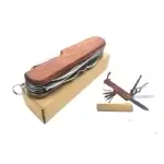 Navaja 11 funciones acero y madera