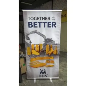 Roll Up Banner DHS aluminio enrollable publicitario