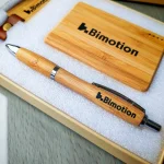 SET POWER BANK PREMIUM ECOLÓGICO BAMBÚ PTC-92 - BIMOTION - Image 2