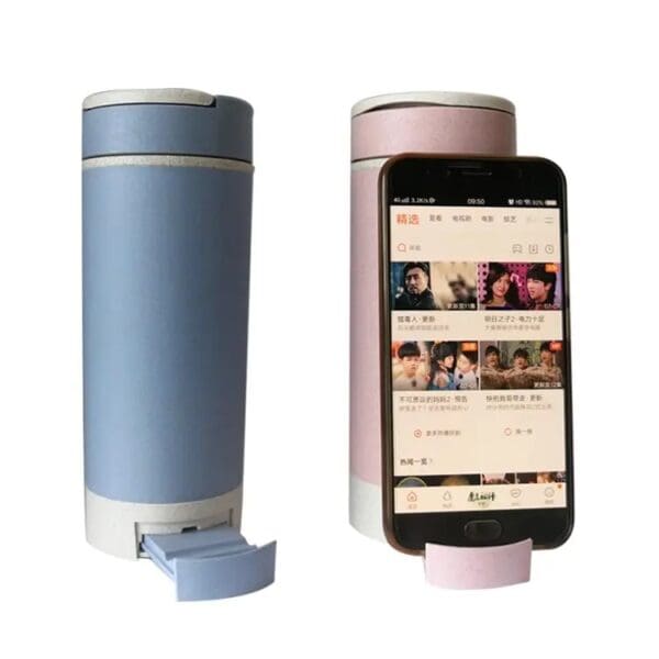 Jarro Mug Ecológico Fibra Trigo Porta Celular RJC-763