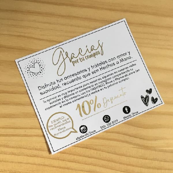 Tarjetas de Agradecimiento
